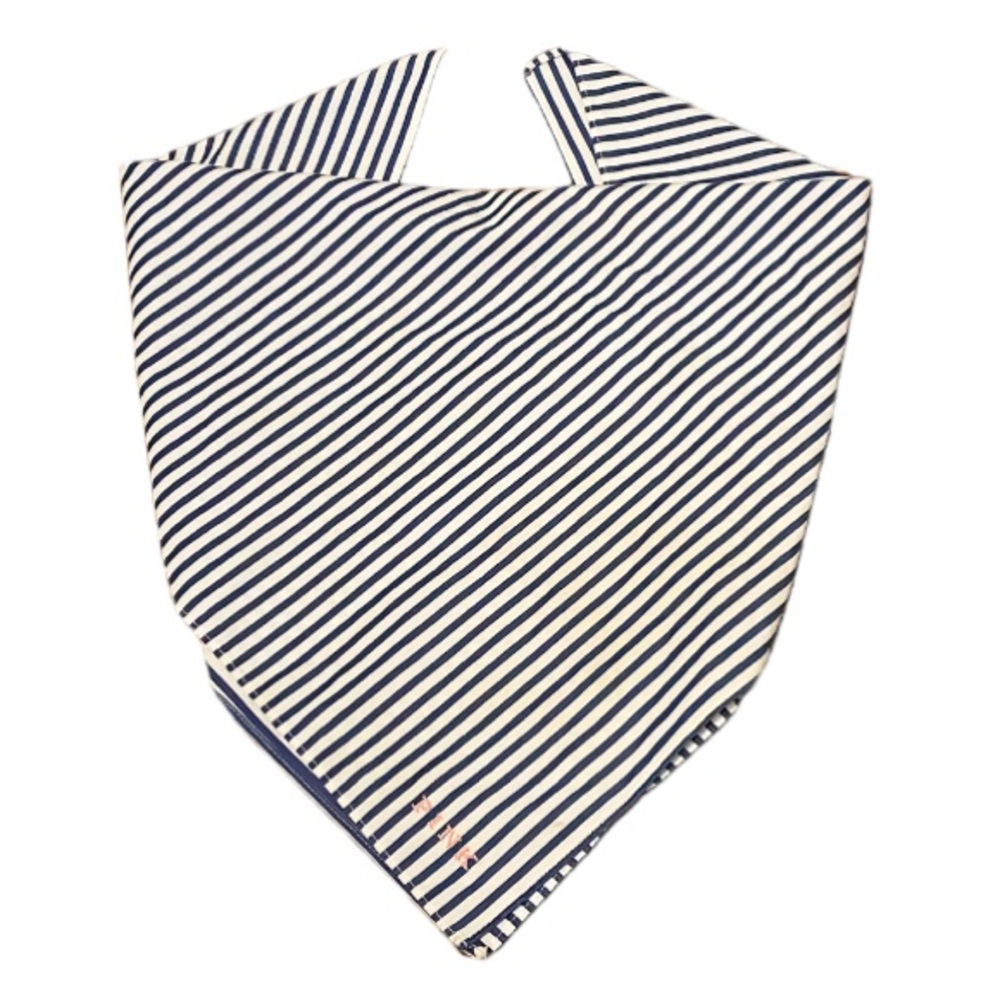 PINK Victoria’s Secret blue white stripe dog bandana 24”